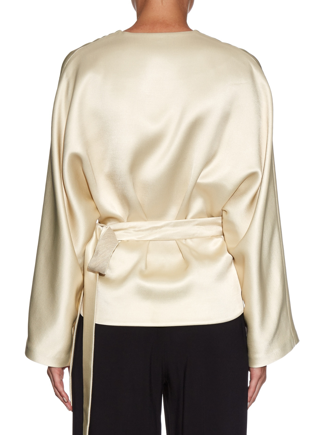 satin kimono jacket