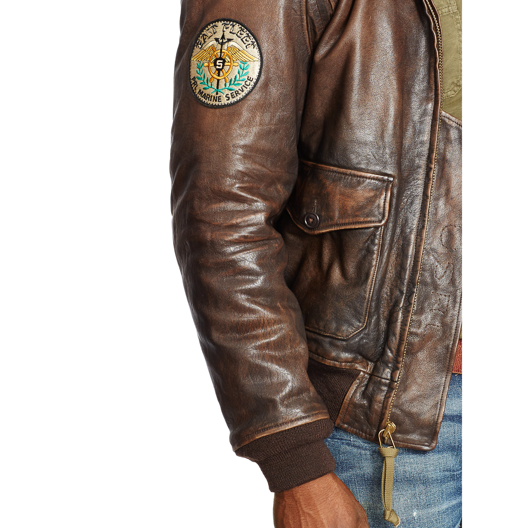 Ralph Lauren Leather Bomber Flash Sales, 54% OFF | ilikepinga.com
