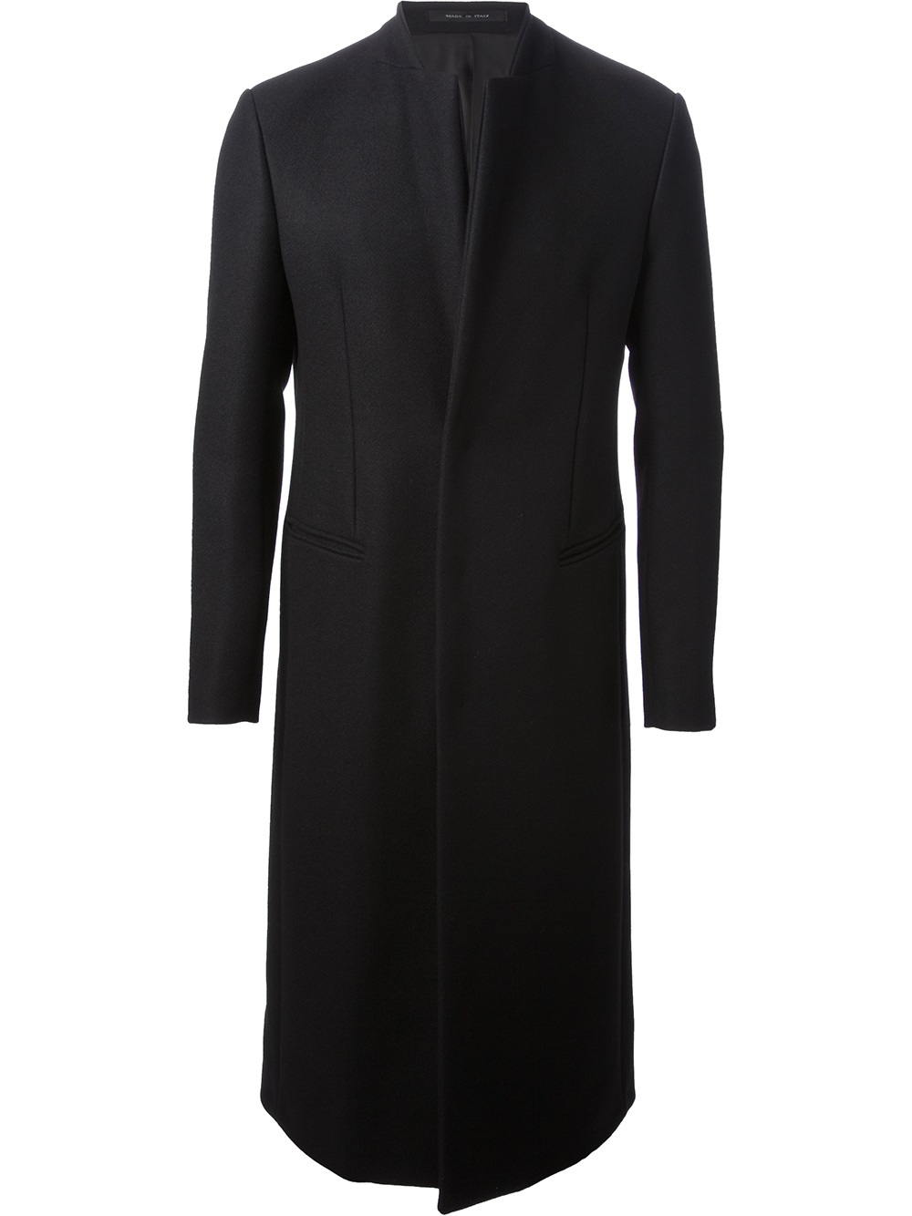 Lyst - Emporio Armani Formal Long Coat in Black for Men