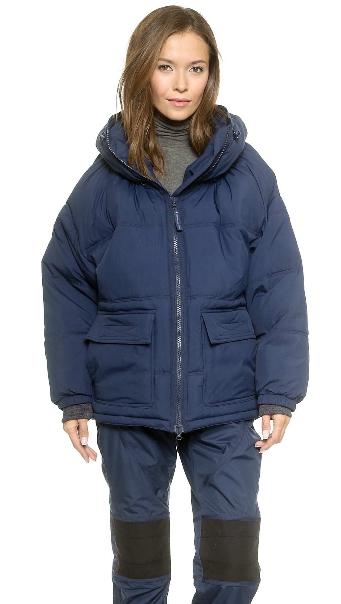 adidas puffer jacket blue