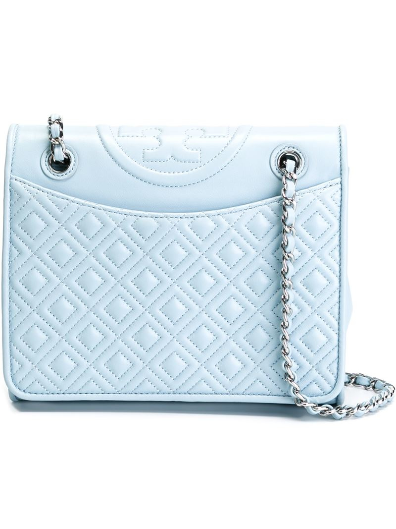 Lyst Tory Burch Medium 'fleming' Shoulder Bag in Blue