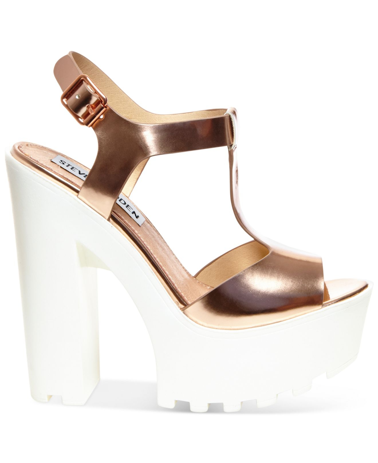 steve madden gold platform