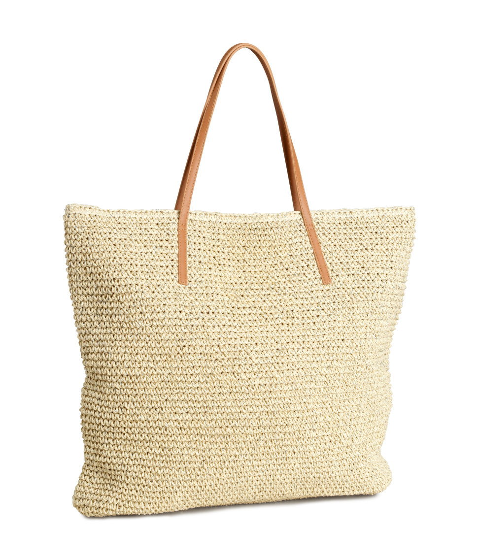 h&m straw bag