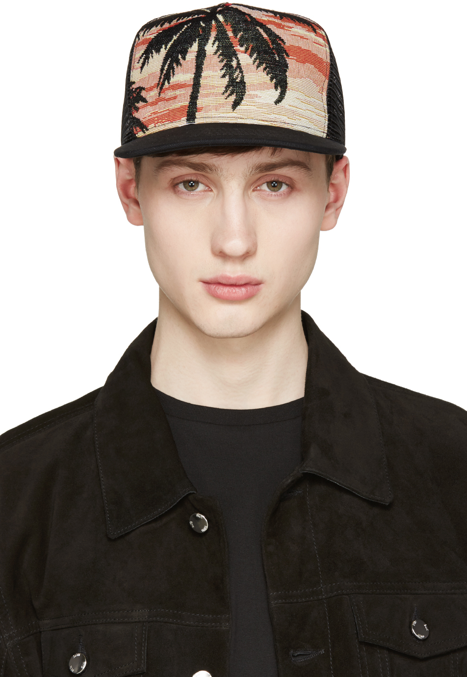 Black Palm Tree Hat for Men 