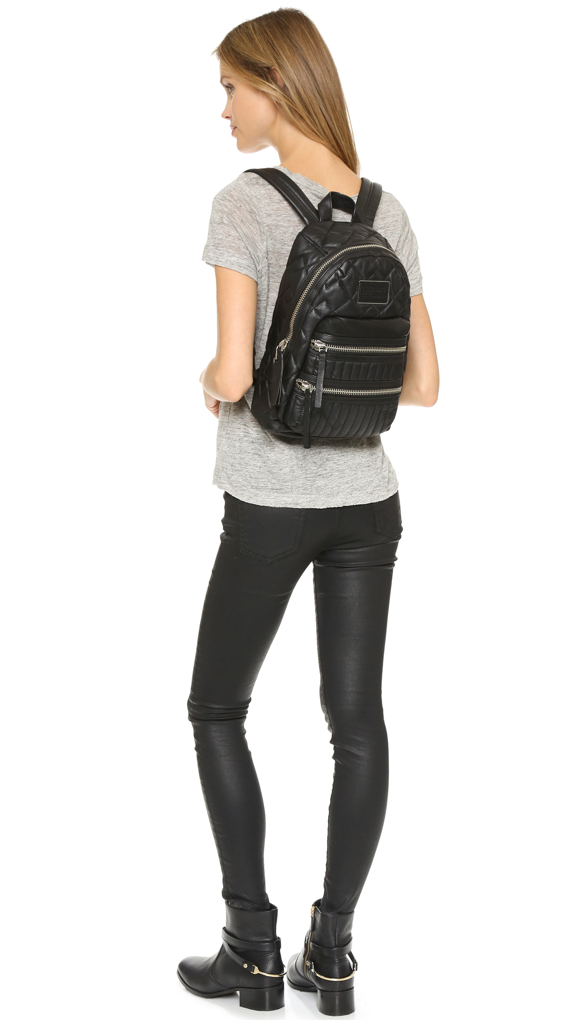 Marc By Marc Jacobs Quilted Domo Biker Backpack - Black | Lyst