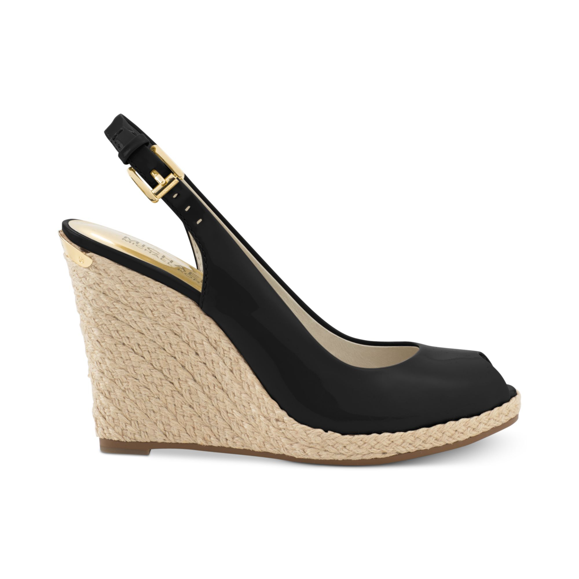 michael kors black wedges