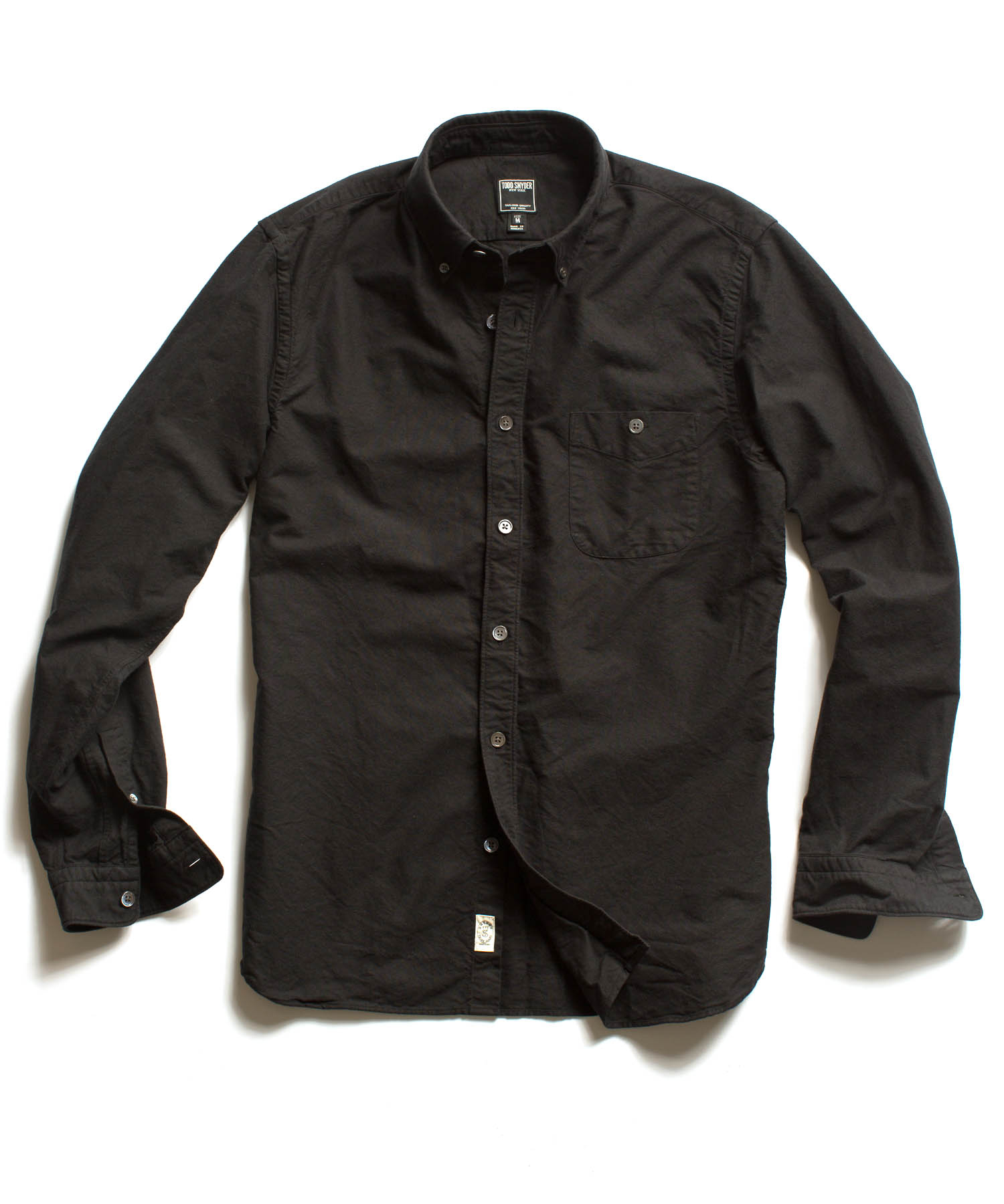 Black shirt in french oxford fabric. A modern and clean dress shirt, perfect for a stylish office look. Order this design or customize it to your preference/5().