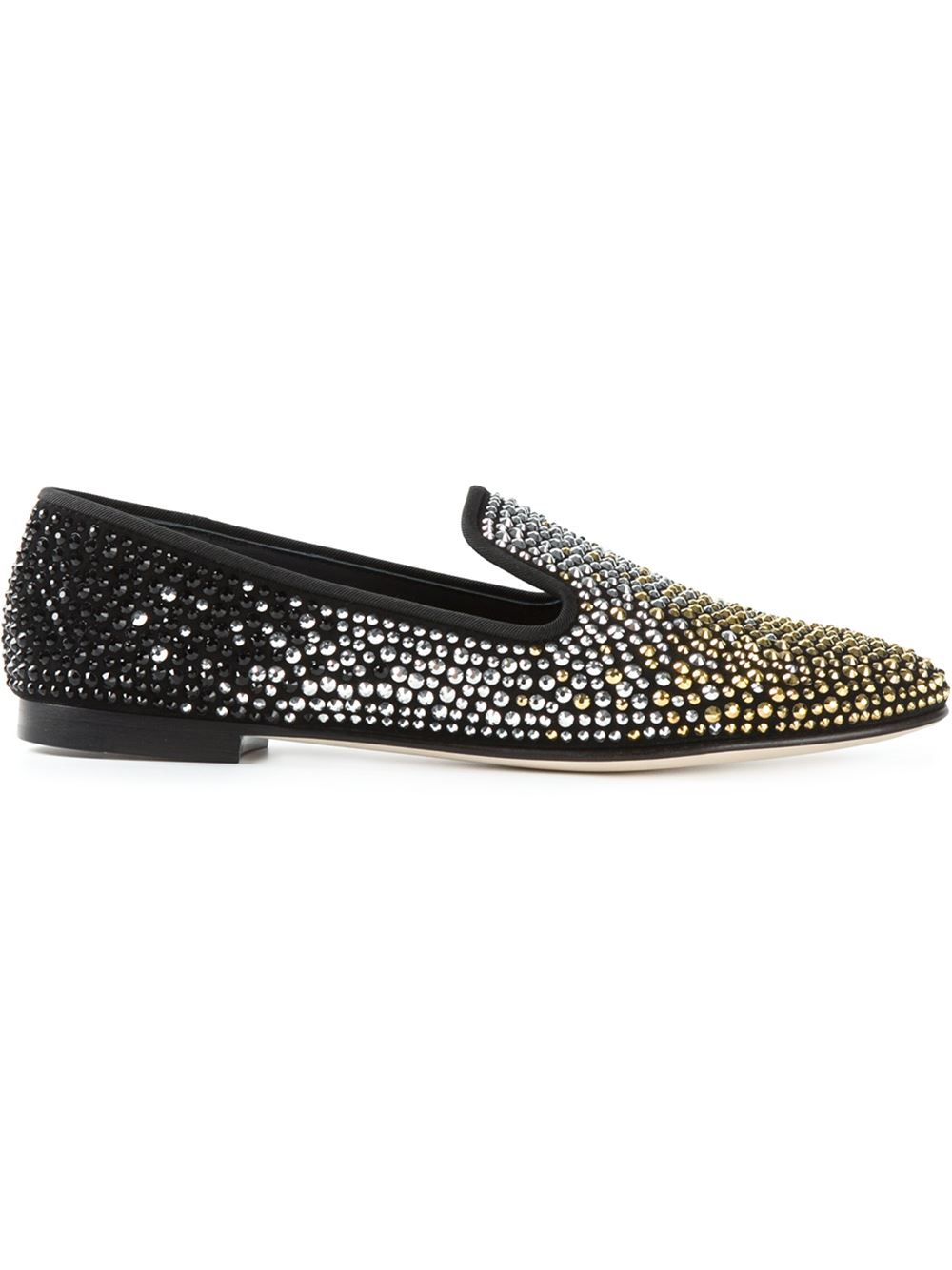 studded slippers giuseppe zanotti studded slippers in black lyst studded slippers giuseppe zanotti studded slippers in black lyst