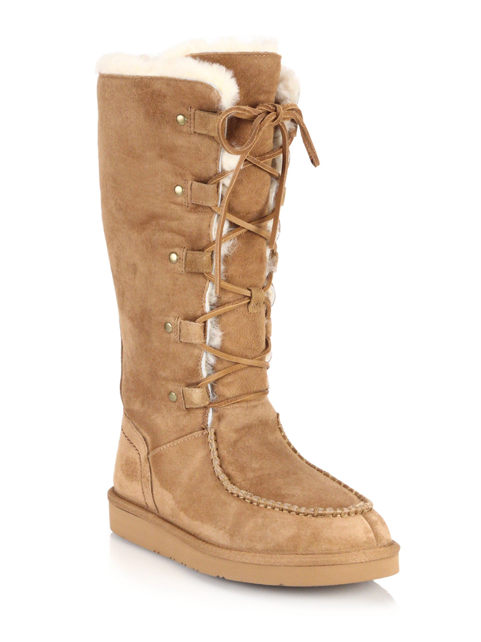 ugg front lace up boots