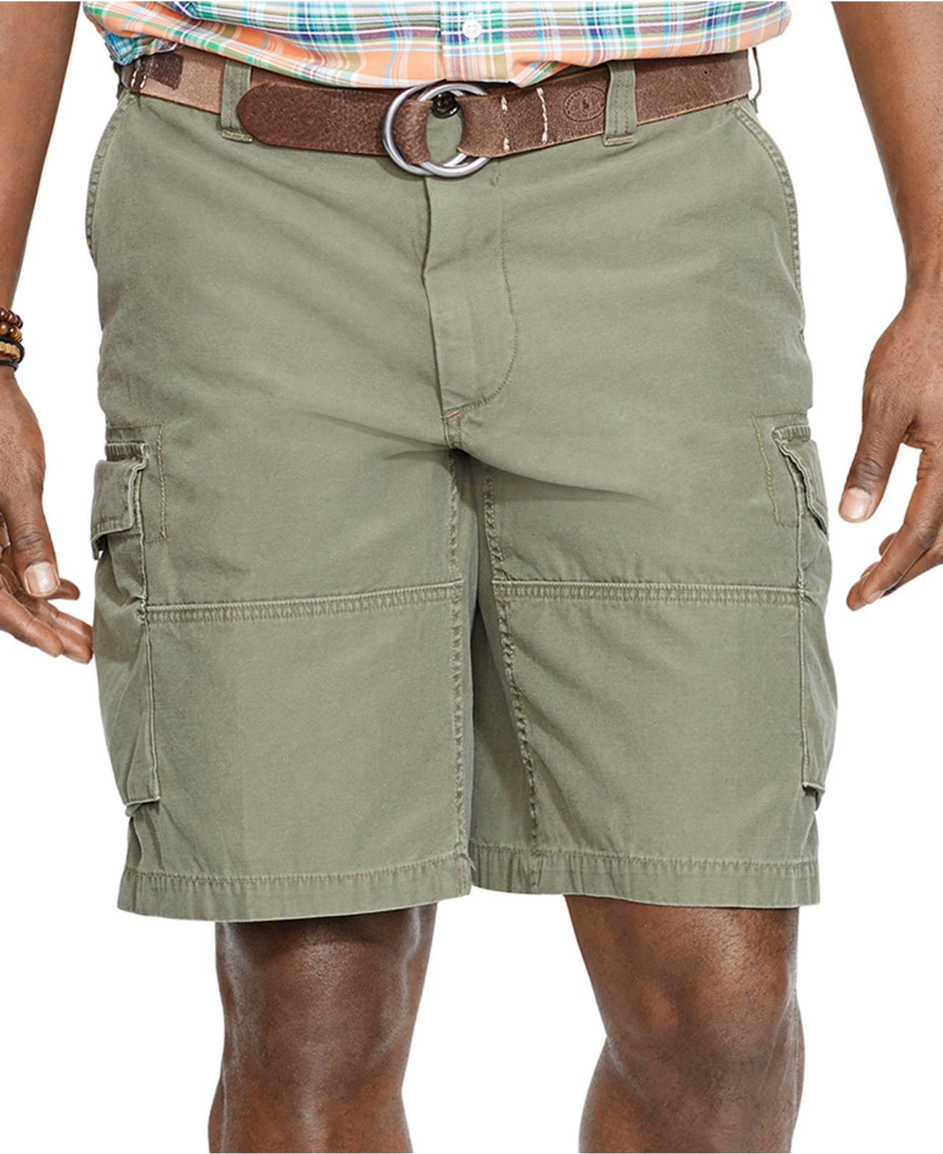 polo shirt and cargo shorts