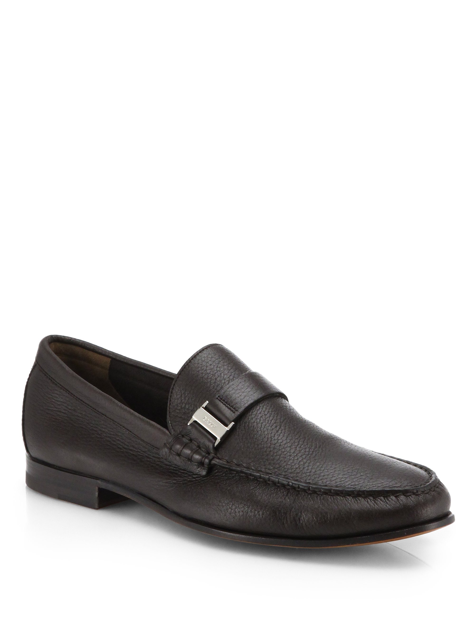 Bally Leather Loafers in Brown for Men | Lyst