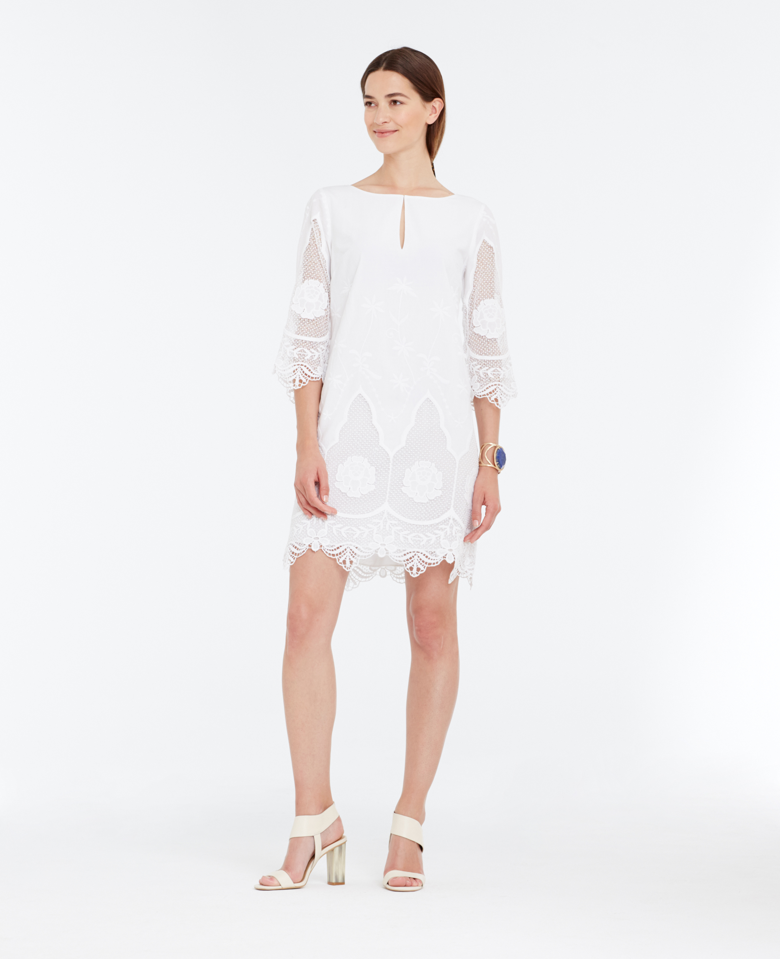 ann taylor white dress
