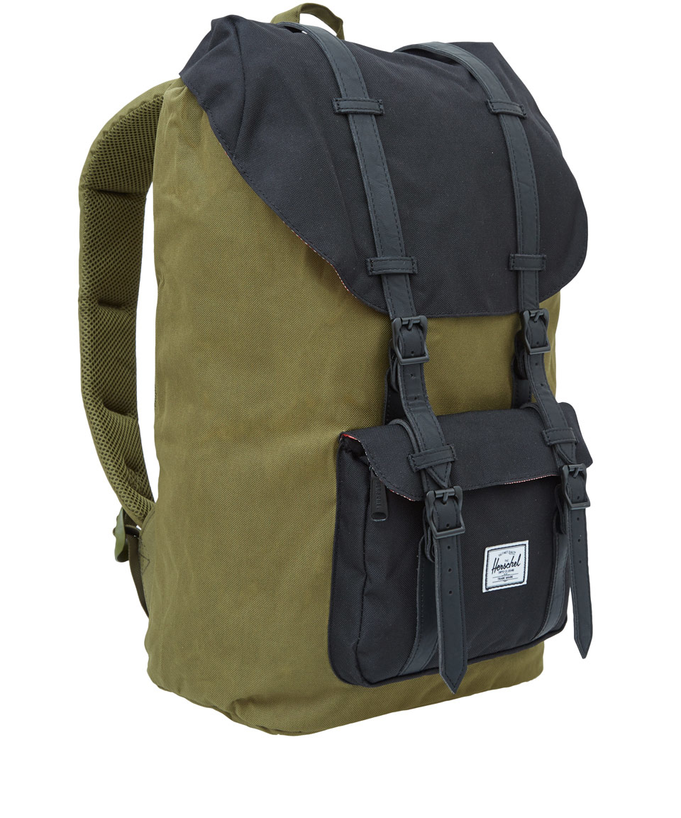 Lyst - Herschel Supply Co. Khaki Little America Backpack in Natural for Men