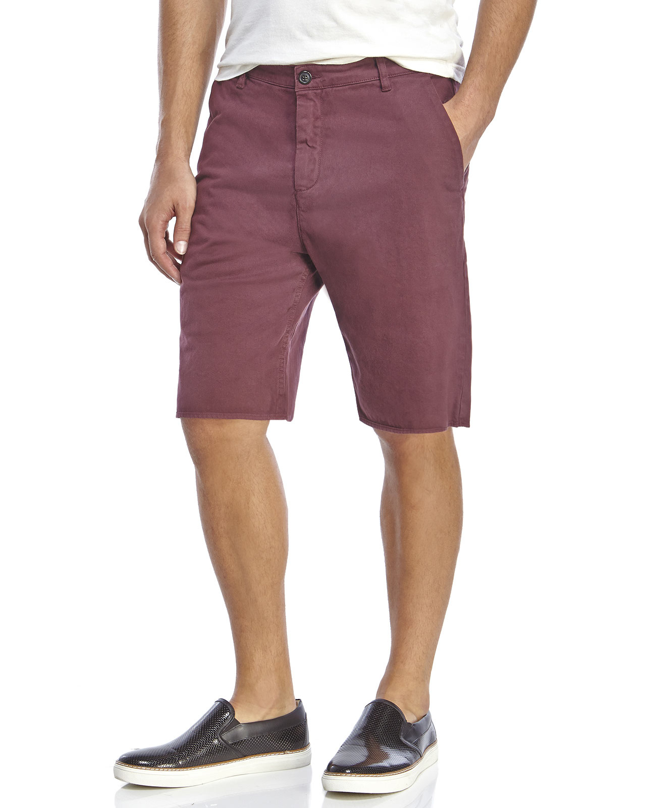 Lyst - Lot78 Slouch Denim Shorts in Purple for Men