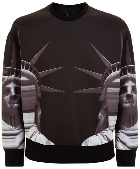 Neil barrett statue of liberty sweatshirt Clearance
