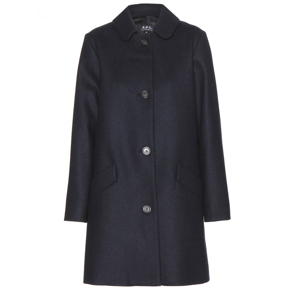 apc navy coat