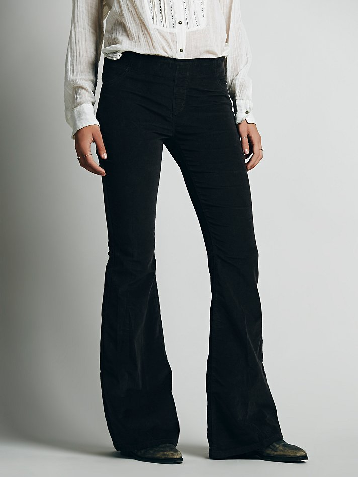 pull on corduroy flare