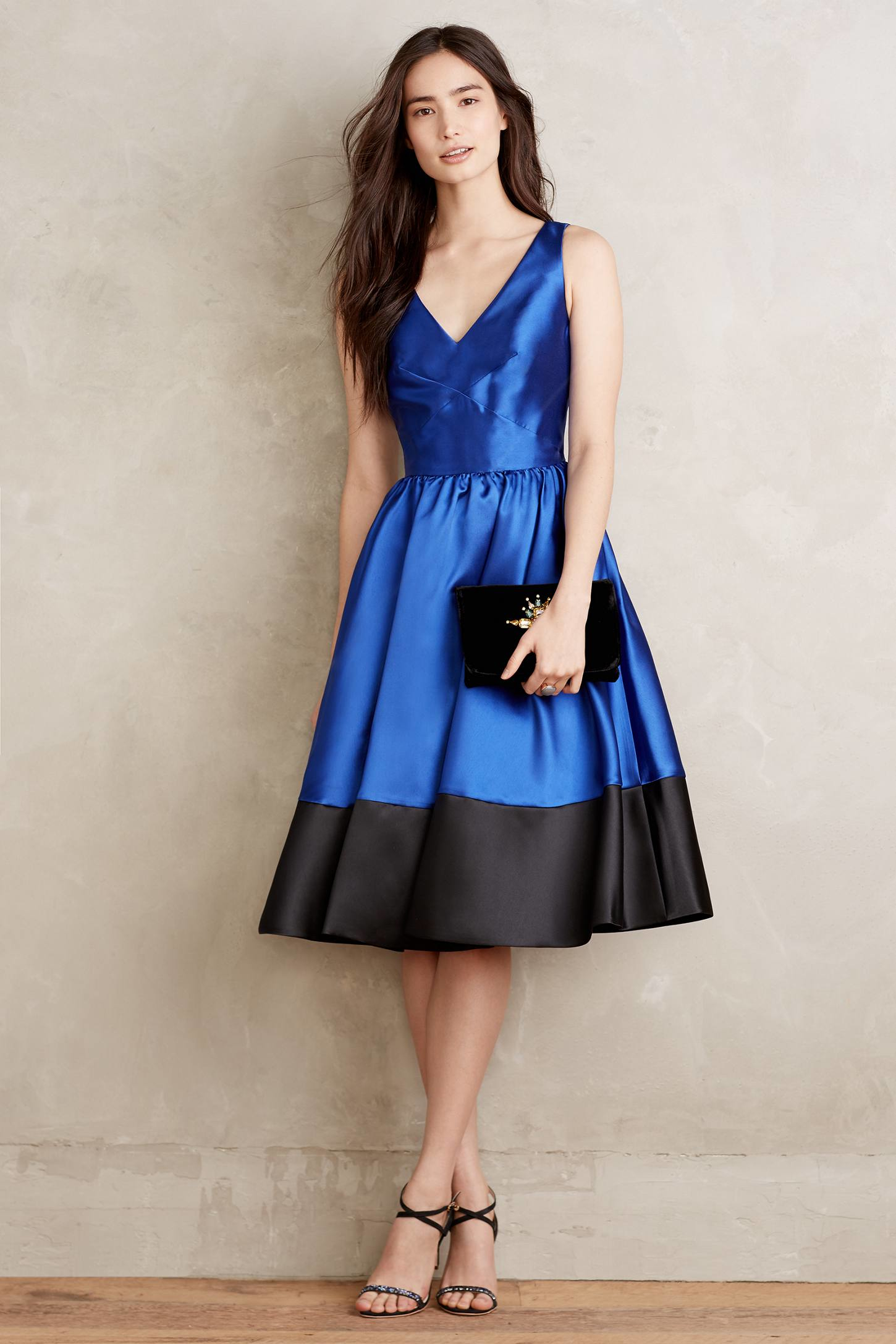 Lyst - Donna morgan Oceania Dress in Blue