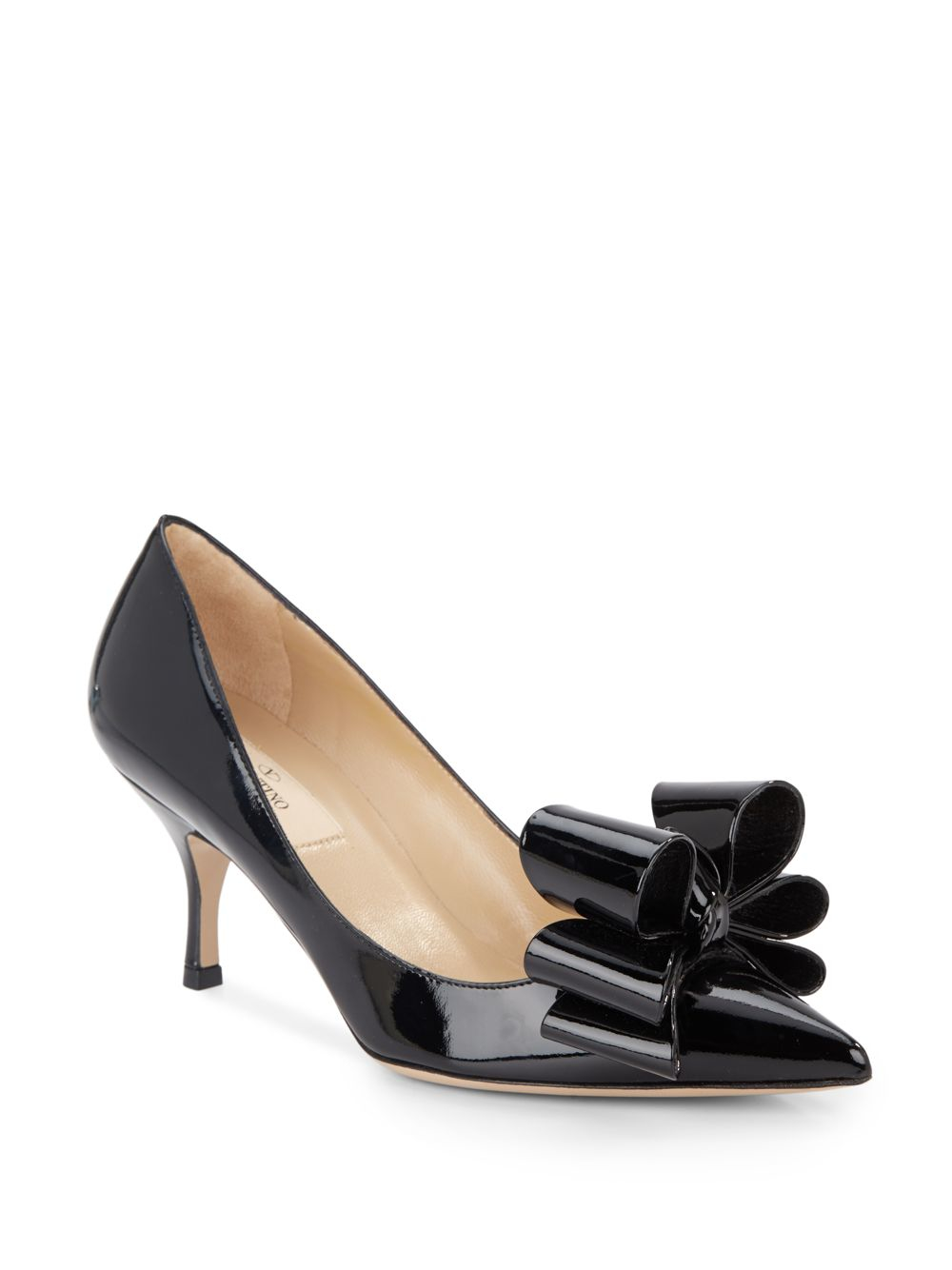 quavissa pointy toe bow pumps