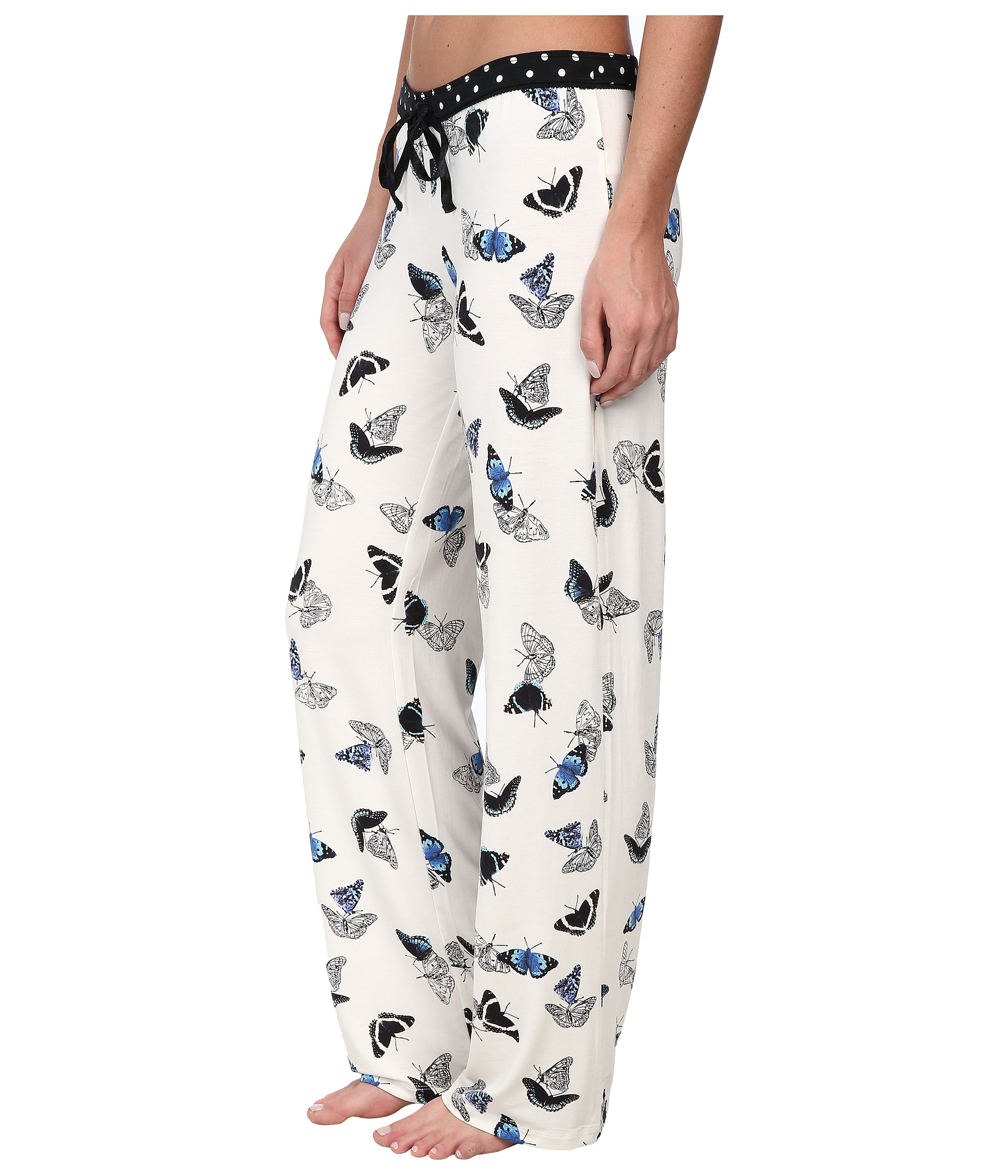 Pj Salvage Royal Butterfly Butterfly Pajama Pant in Natural | Lyst