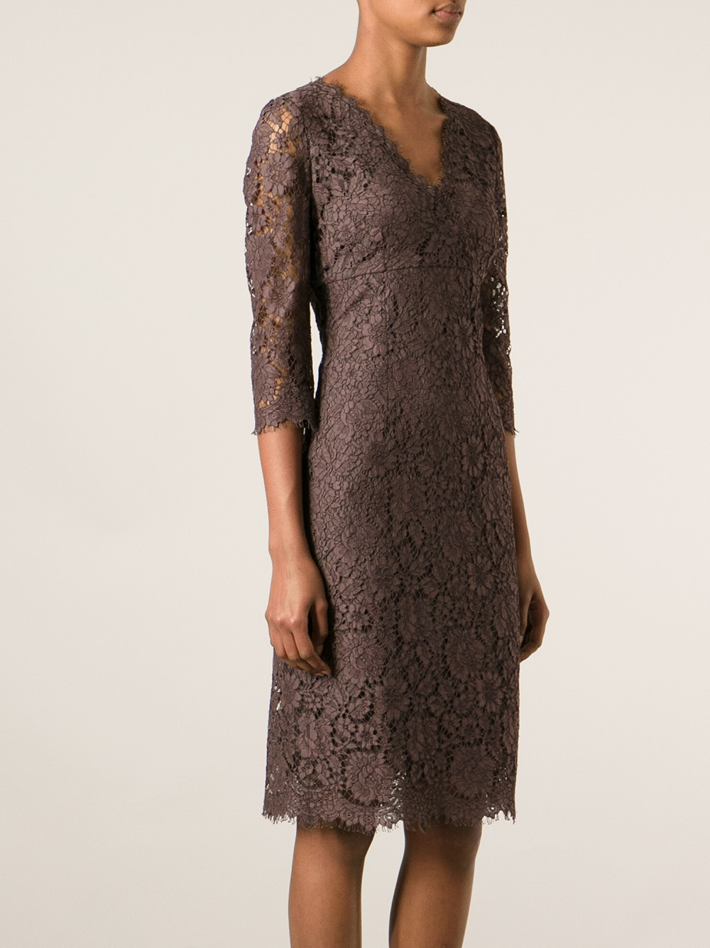 Brown lace dress Clearance