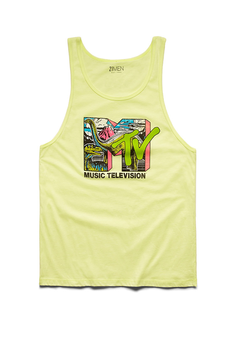 Forever 21 Neon Mtv Tank Top in Neon Yellow (Yellow) for Men - Lyst