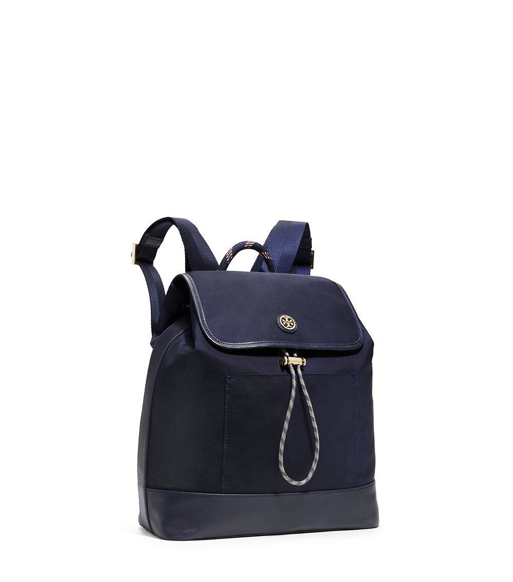 tory burch blue backpack