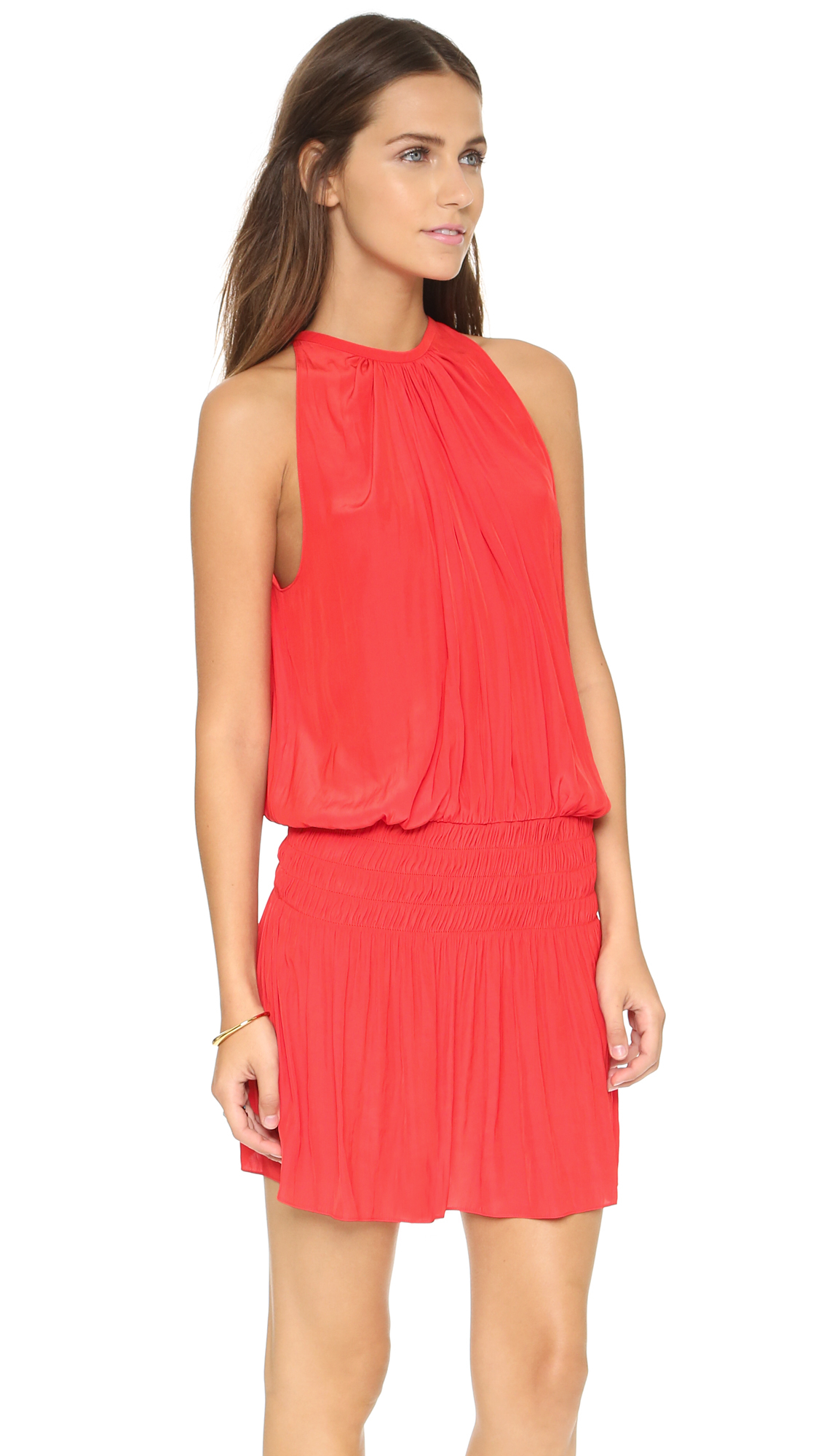 Ramy Brook Paris Sleeveless Dress - Flame in Red | Lyst