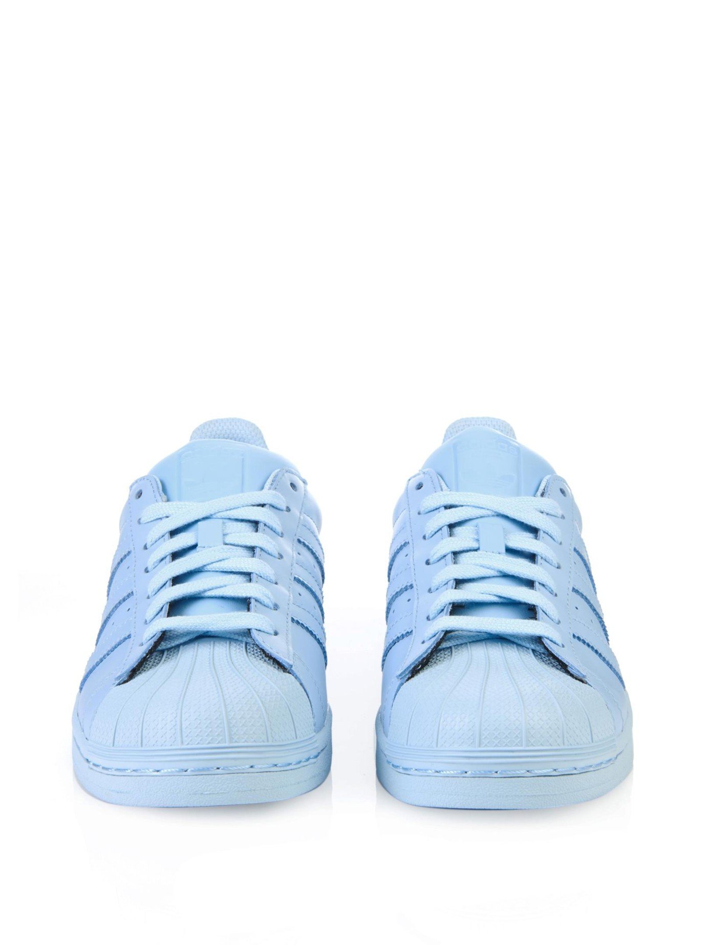 adidas Superstar Supercolor Leather Trainers in Light Blue (Blue) - Lyst