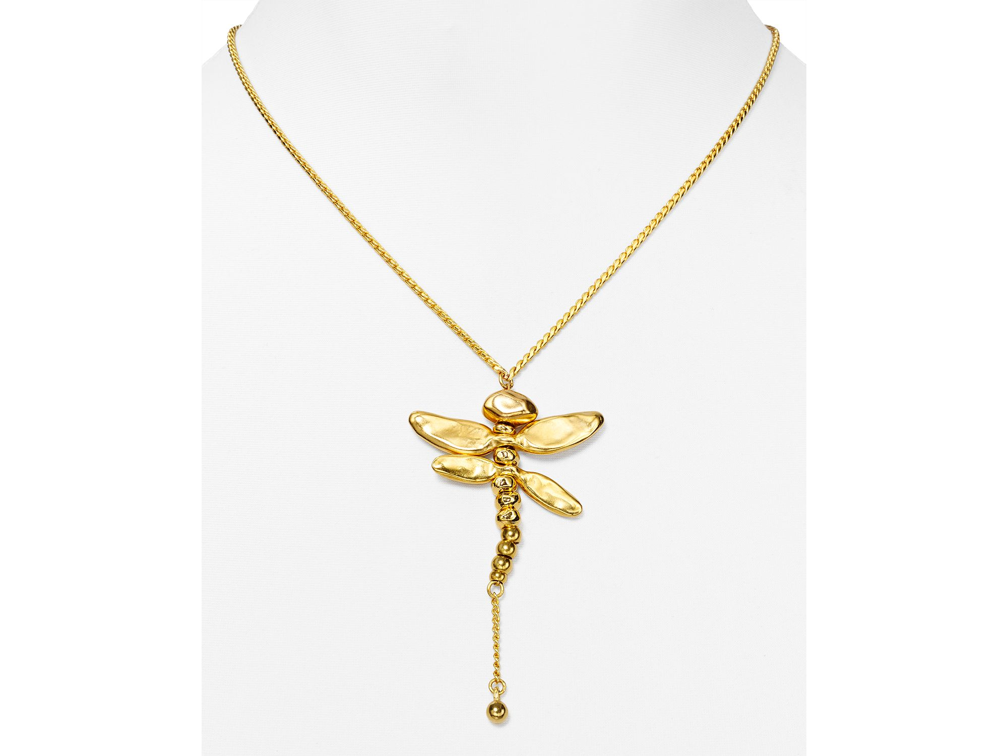 Uno De 50 Dragonfly Pendant Necklace, 17" in Metallic - Lyst