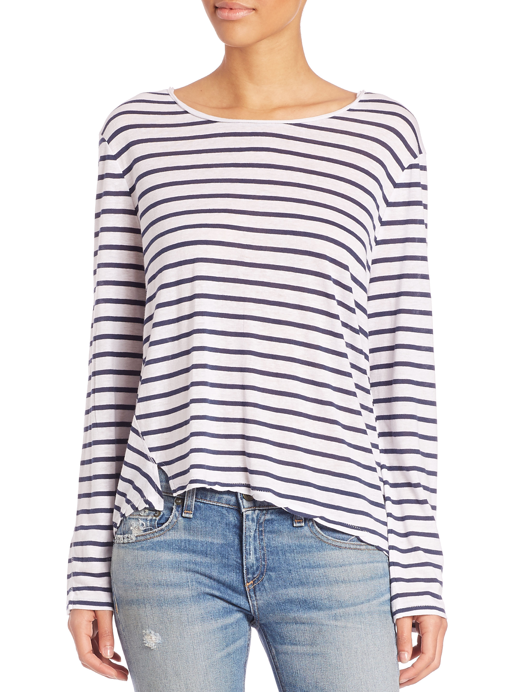 rag and bone striped tee