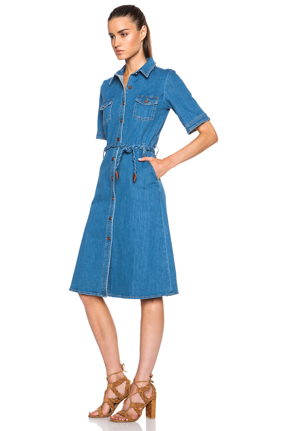 denim dress 70s