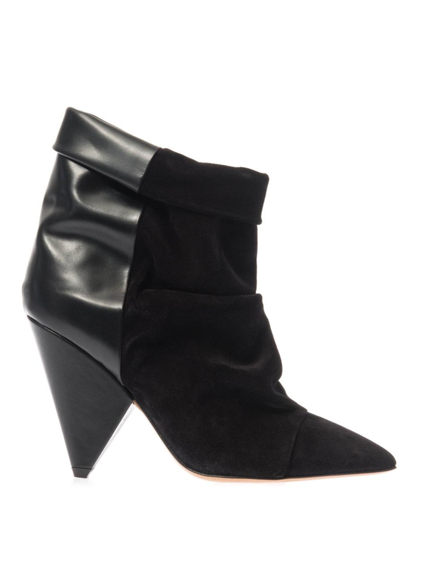 Isabel Marant Andrew Suede Leather Boots in Black - Lyst