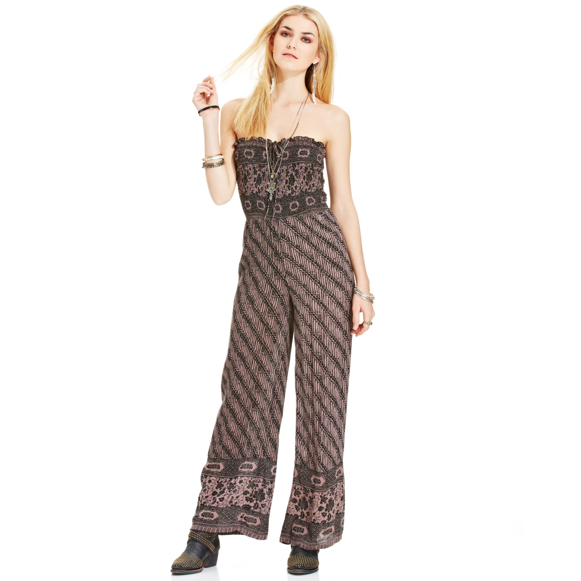 free people strapless jumpsuit