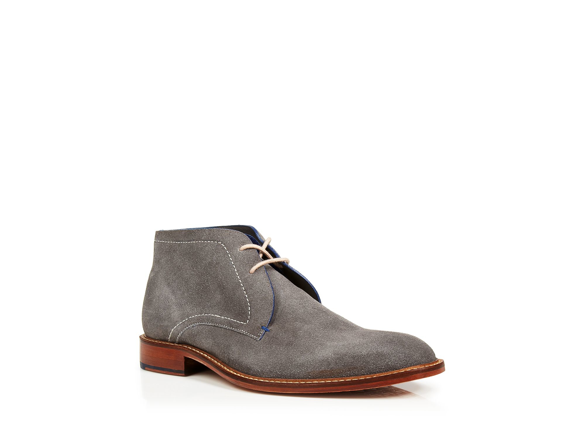 gray suede chukka boots