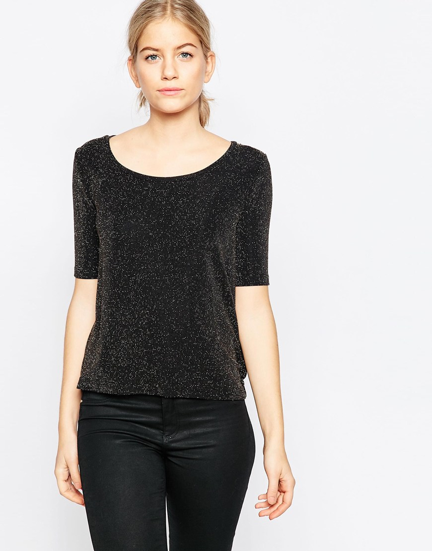black glitter shirt