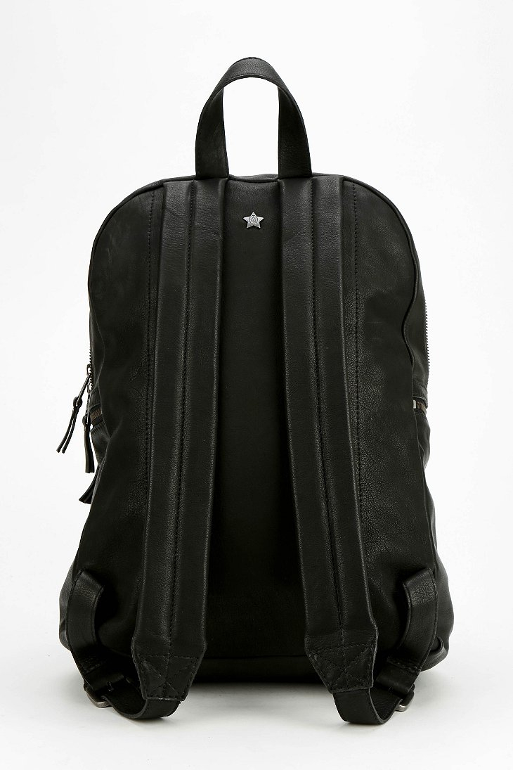 ash domino beaded leather backpack Ash Domino Chain Leather Backpack in Black