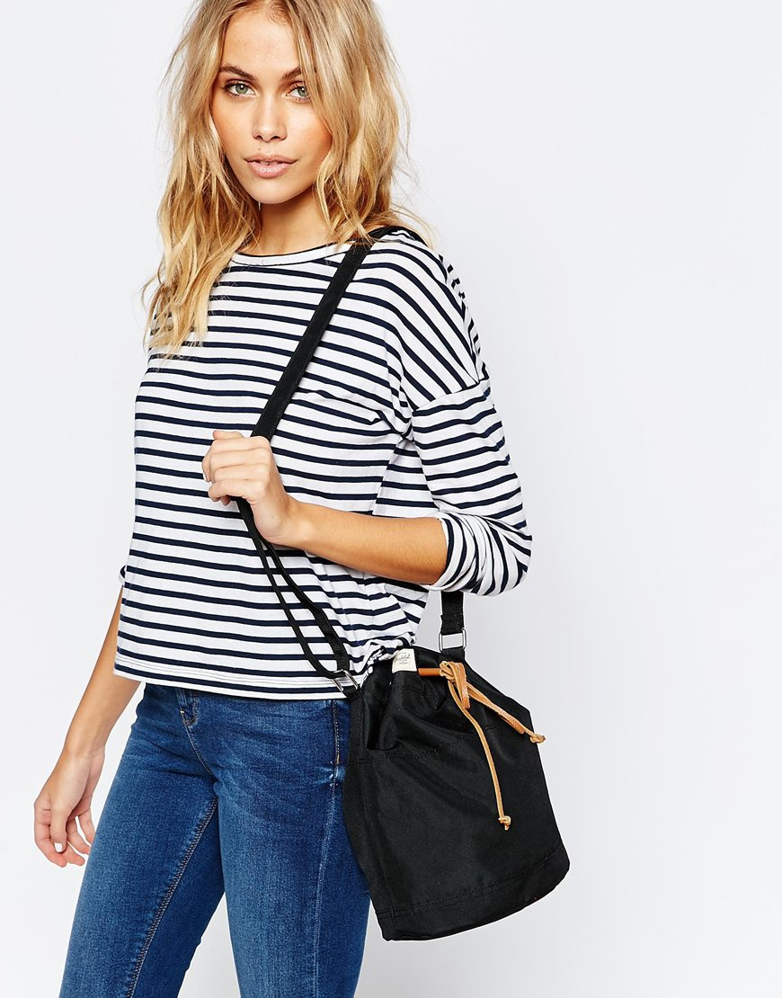Herschel Supply Co. Drawstring Bucket Bag in Black Lyst Canada