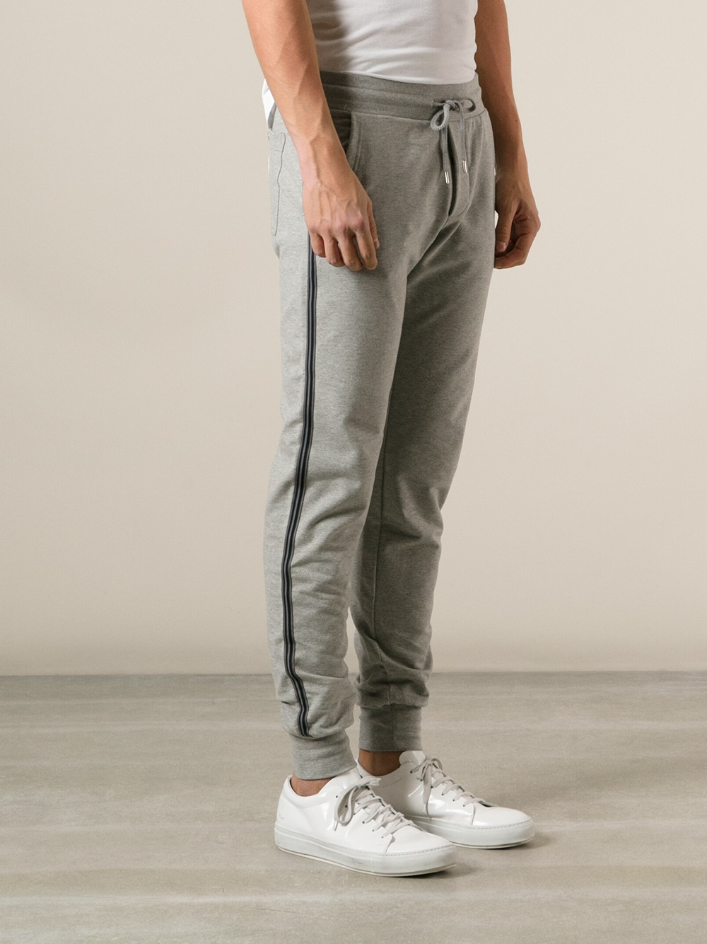 Moncler Track Pants in Grey (Gray) for Men - Lyst