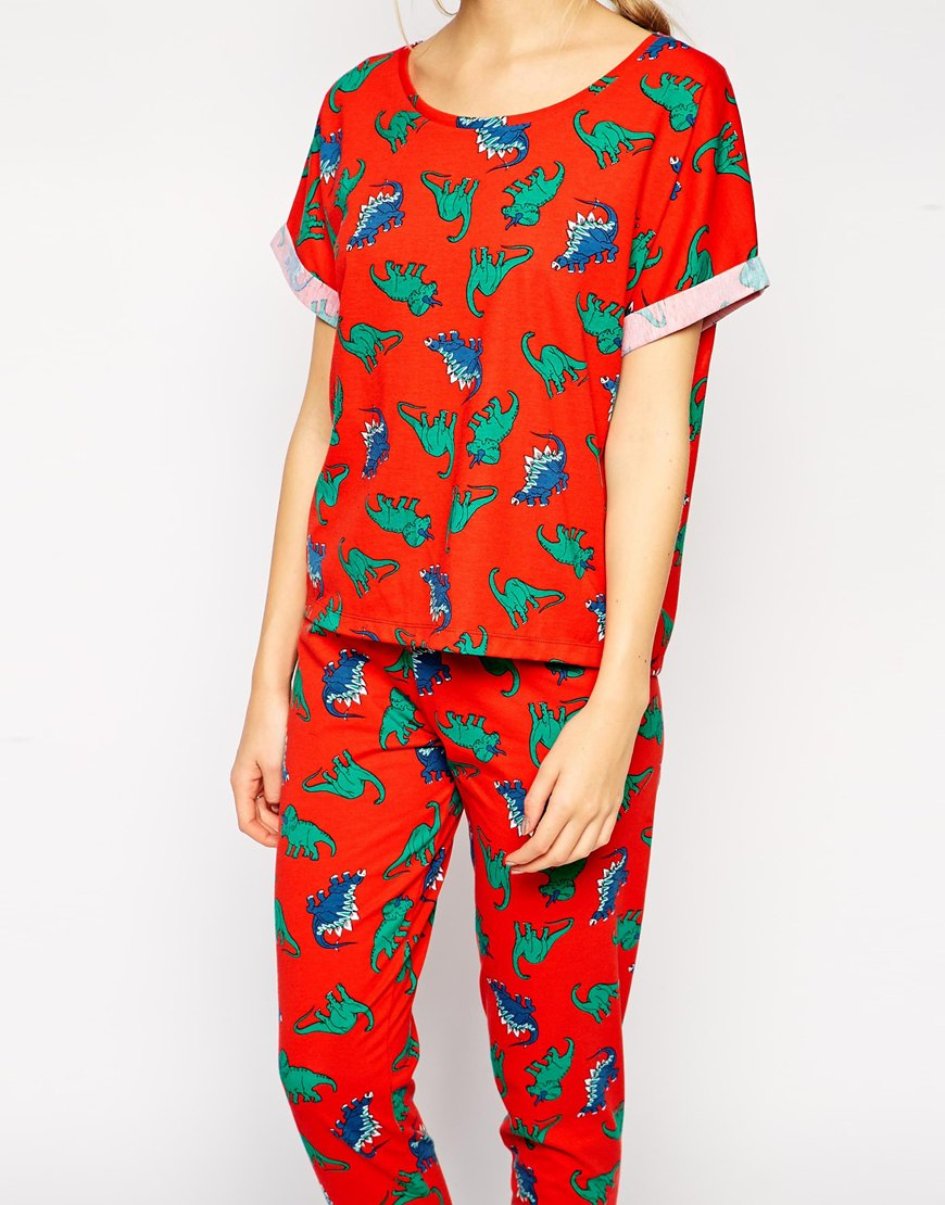 ladies dinosaur pyjamas