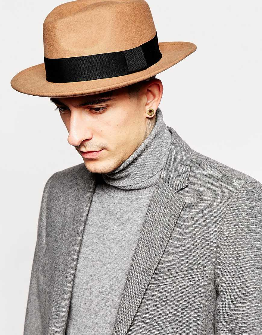 pork pie hat flat brim