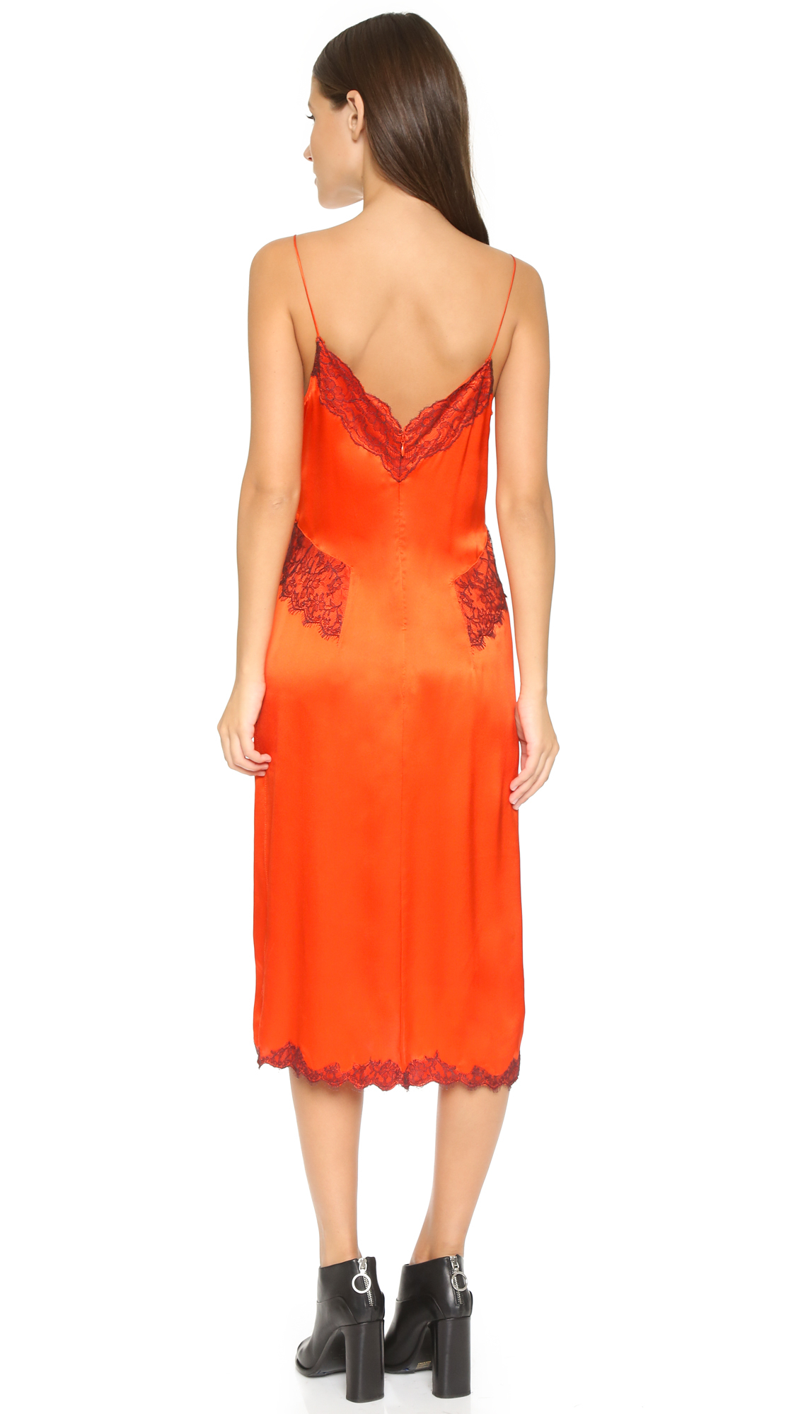 Rag & Bone Izabella Slip Dress Spicy Orange Lyst