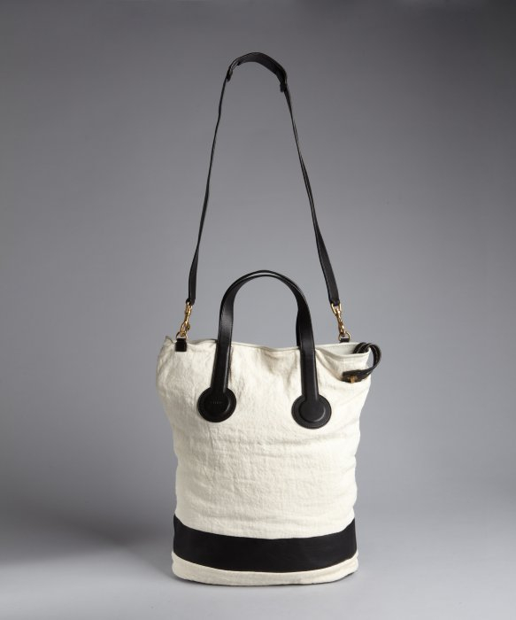 celine handbags wholesale replica handbags - Cline White Linen Calf Detail Bucket Bag in White | Lyst