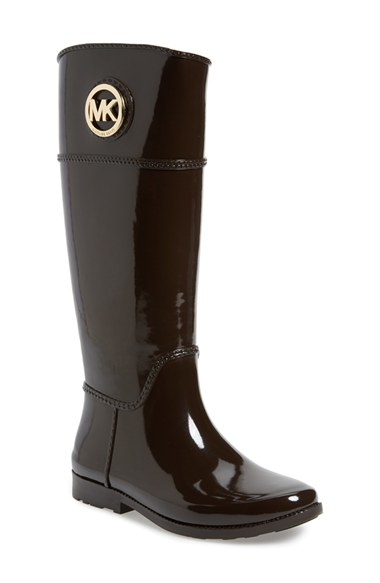 Lyst - Michael Michael Kors Stockard Rain Boots in Brown