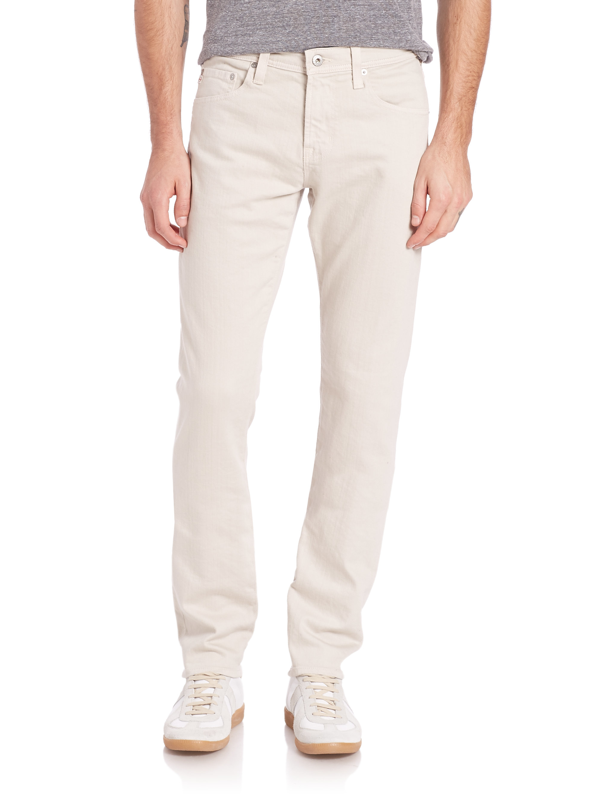Ag jeans Nomad Skinny Jeans in White for Men | Lyst