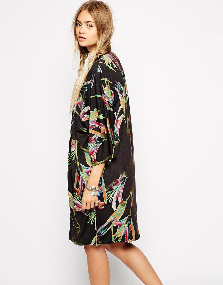 floral maxi kimono