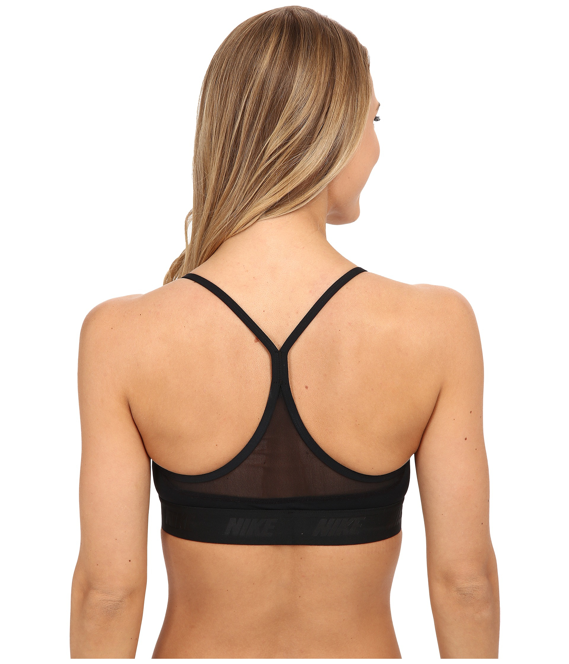 Nike Racerback Sport Bra in Black Lyst