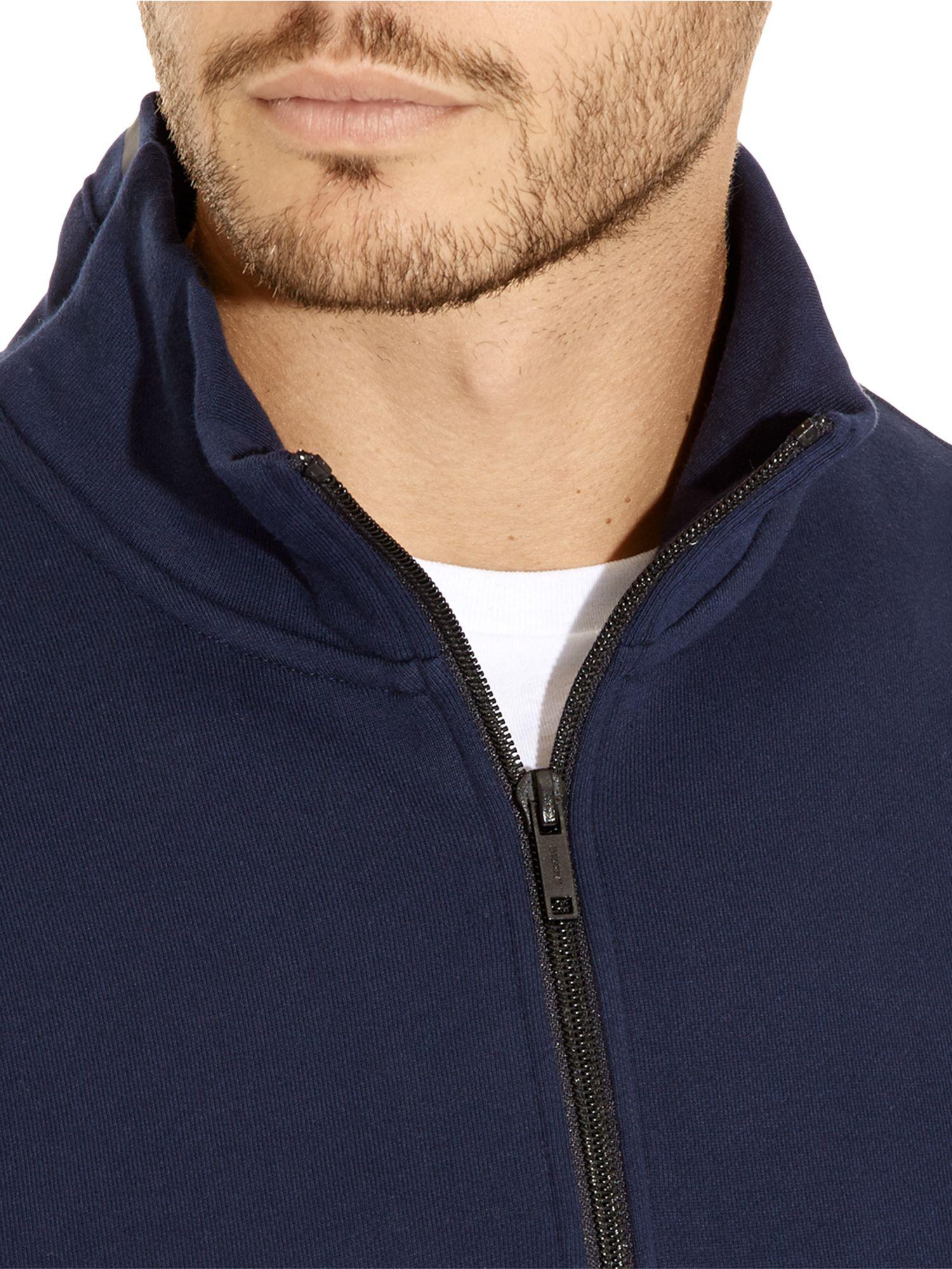 lacoste half zip navy
