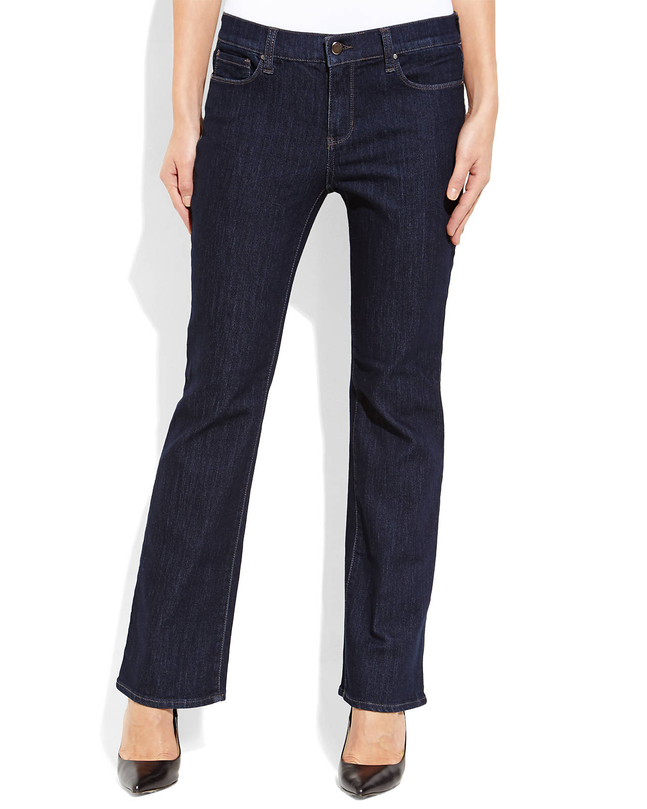 Dkny Petite Dark Wash Soho Boot Leg Jeans in Blue (Dark Wash) Lyst