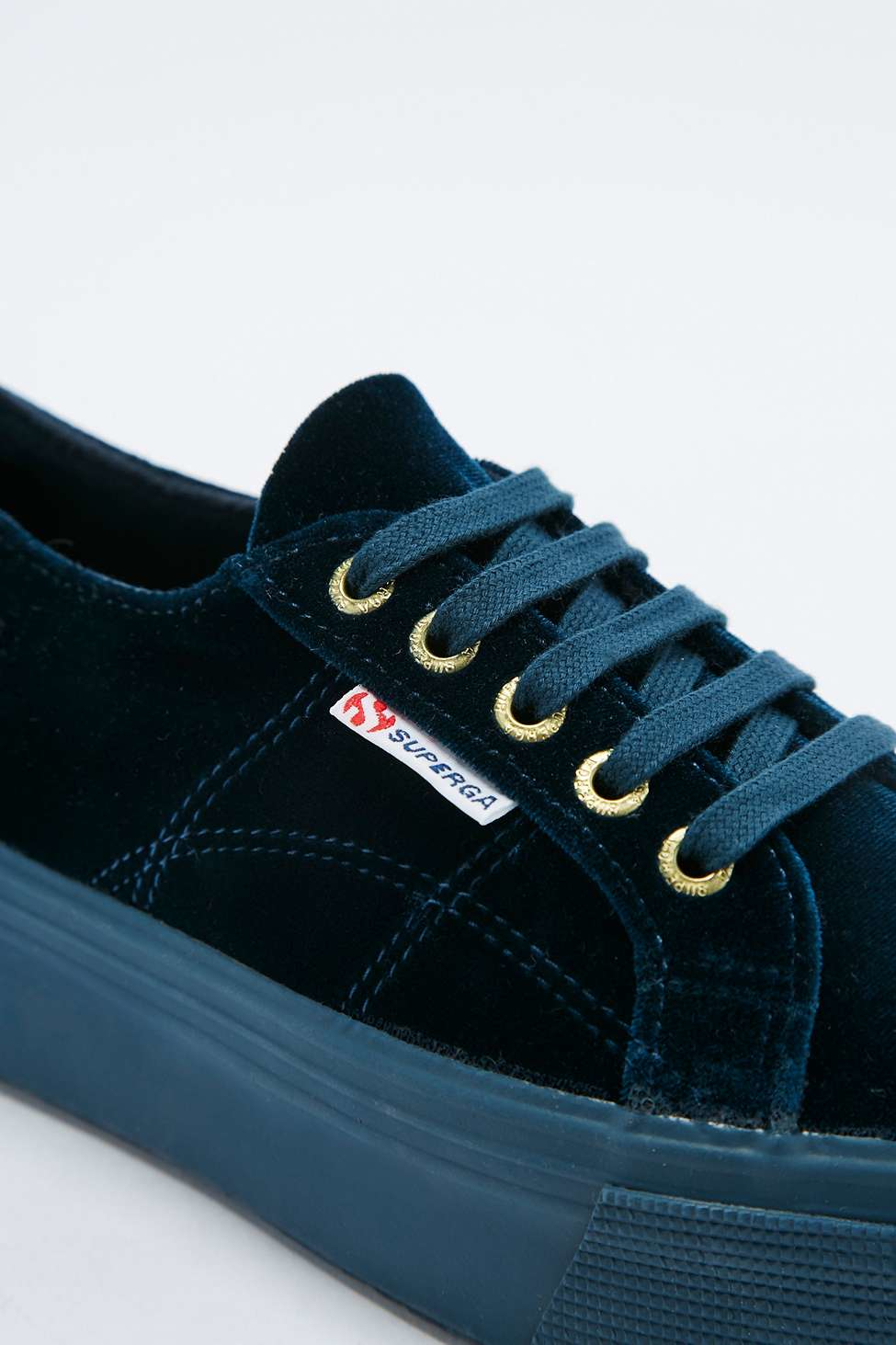 Velvet superga flatforms Clearance